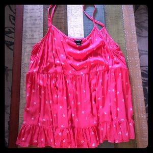 Torrid Pink Strap Tank size 2